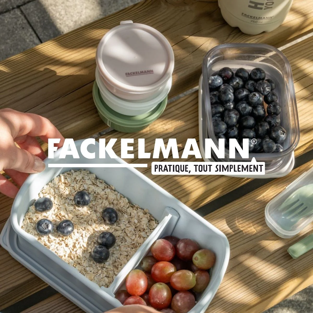 Set de 3 boîtes rondes à sauce ou épices Fackelmann Storage - Image 8