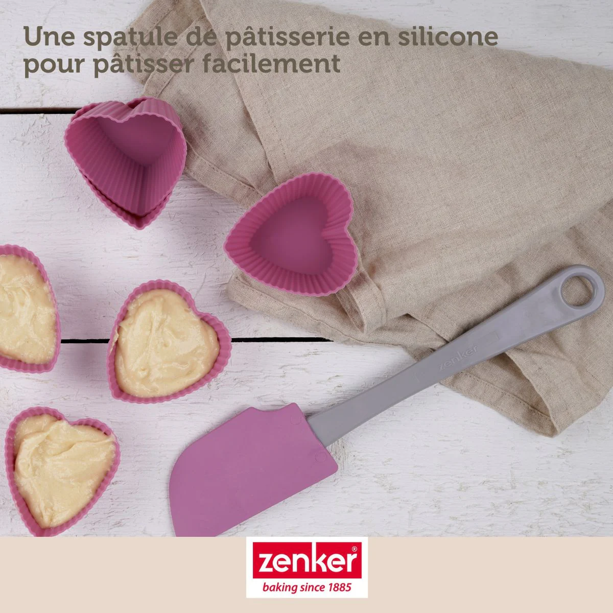Set de 4 ustensiles de pâtisserie moule à gâteaux bol et spatule Zenker Silver - Image 6