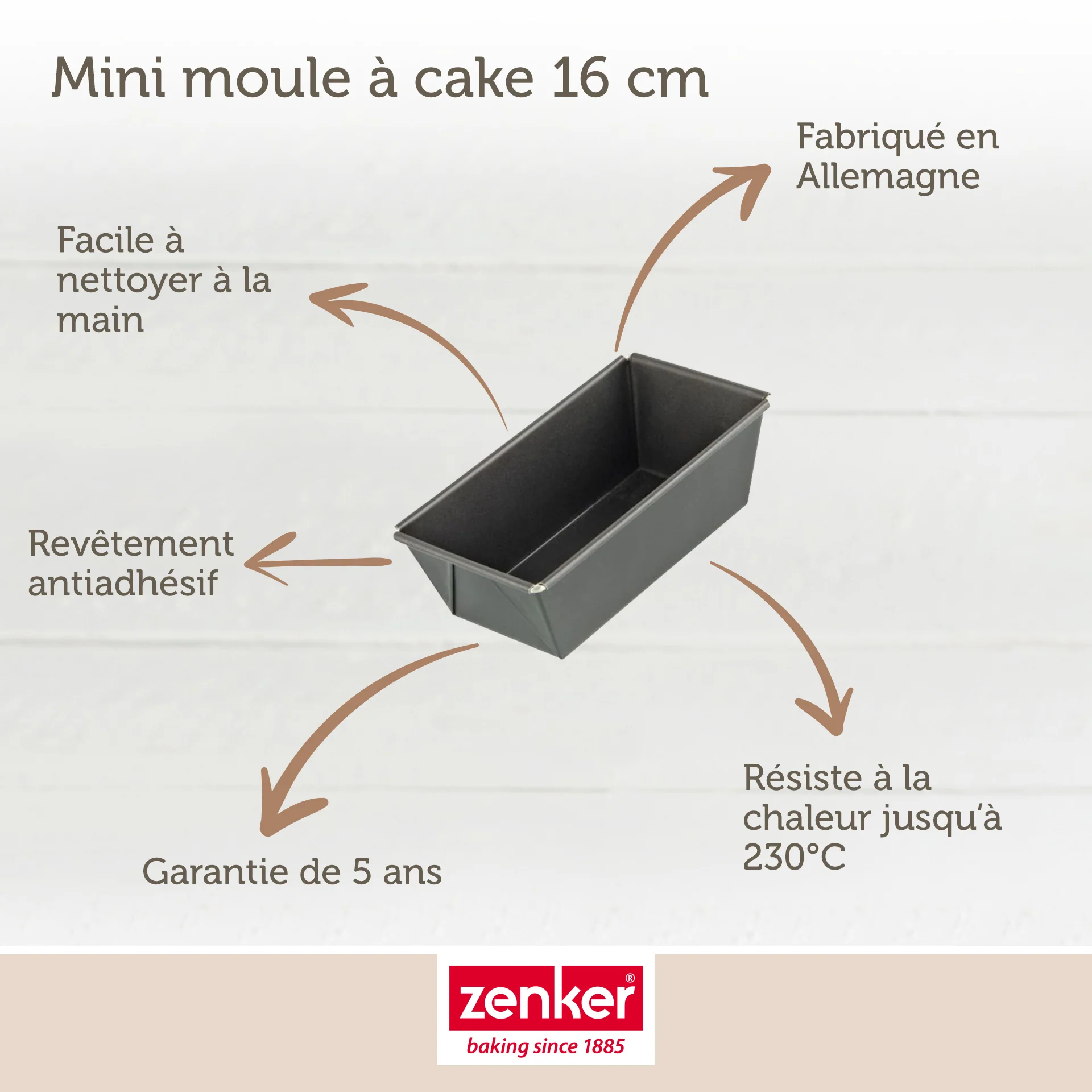 Set de 4 ustensiles de pâtisserie moule à gâteaux bol et spatule Spécial mini Spécial mini Zenker  Spécial mini - Image 3