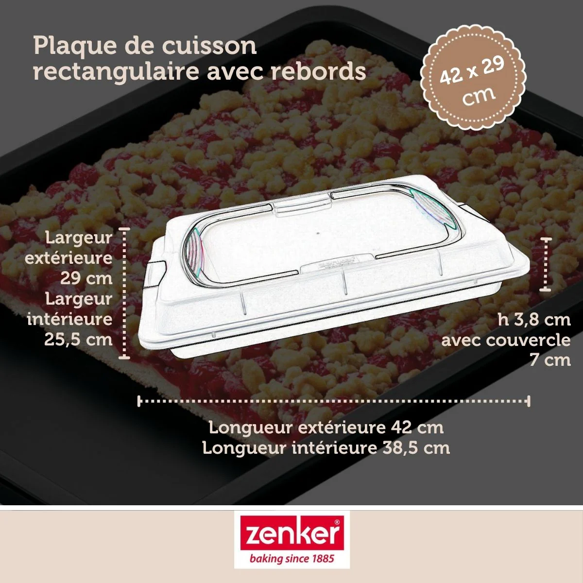 Set de 5 ustensiles de pâtisserie moule à gâteaux bols spatule et verre doseur Zenker Bake and Go - Image 3