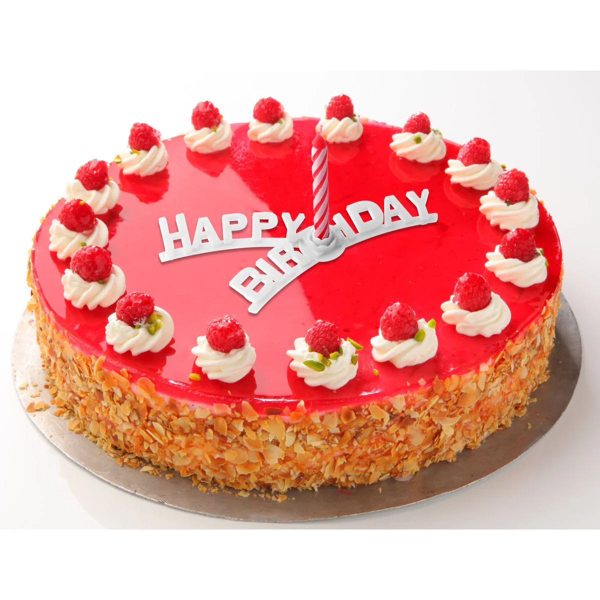 Set support "happy birthday" et 8 bougies d'anniversaire Fackelmann Rio Party - Image 2