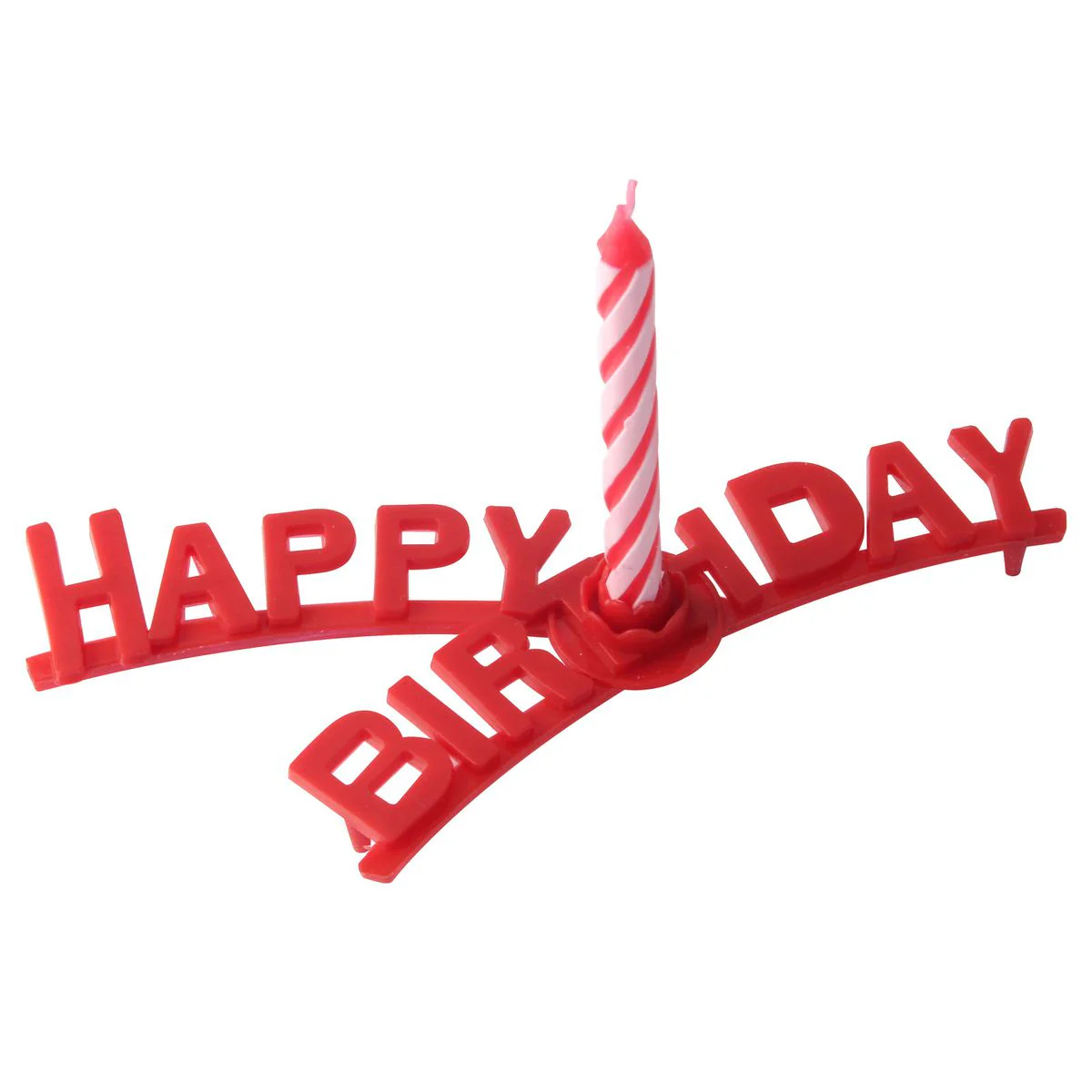 Set support "happy birthday" et 8 bougies d'anniversaire Fackelmann Rio Party - Image 6