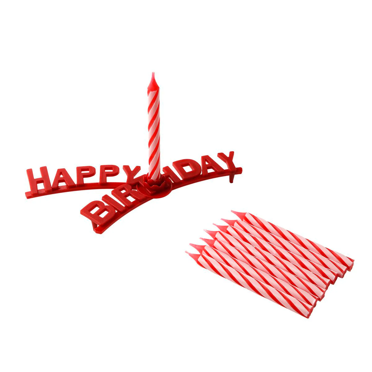 Set support "happy birthday" et 8 bougies d'anniversaire Fackelmann Rio Party - Image 7