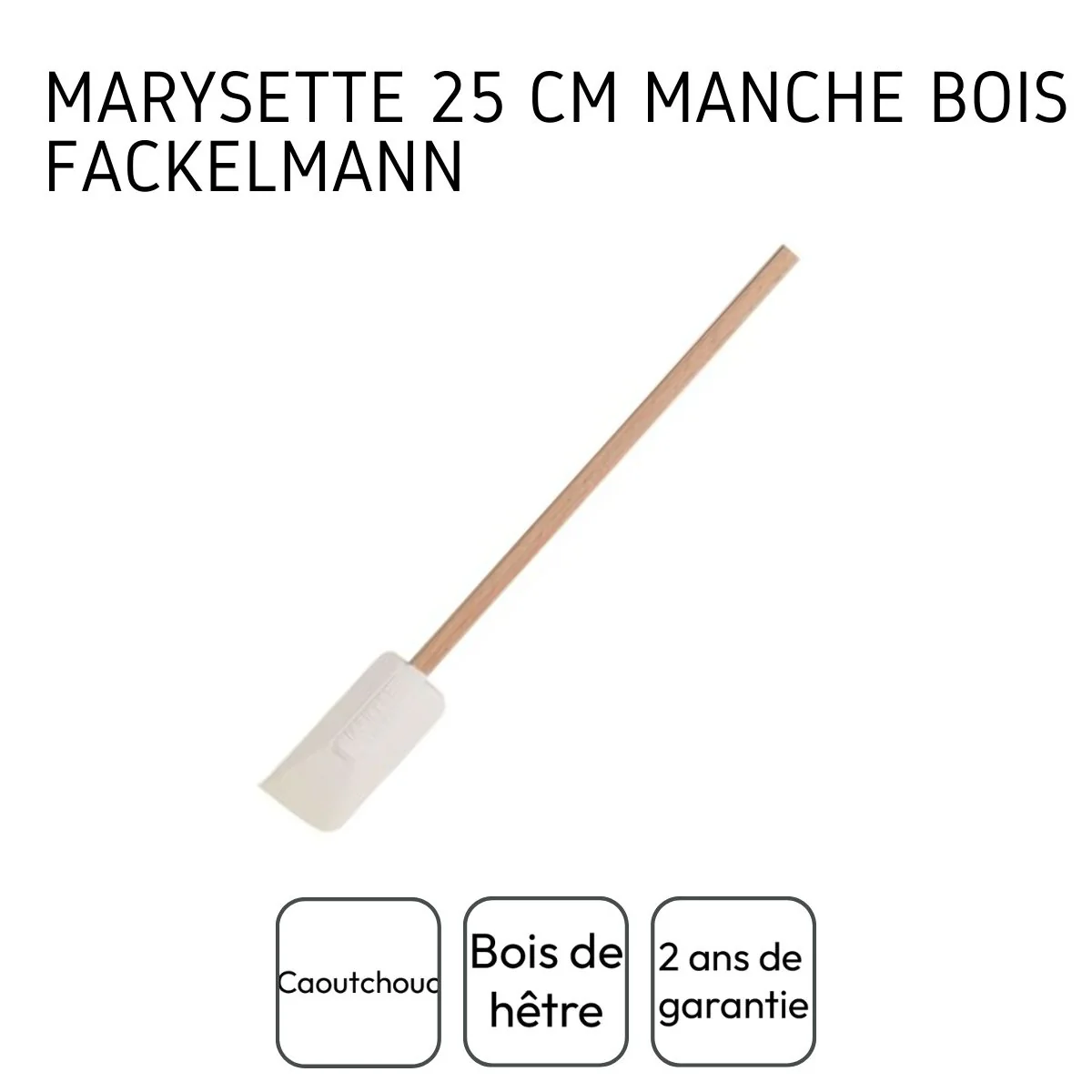 Maryse de pâtisserie et de cuisine 25 cm manche en bois Fackelmann - Image 4