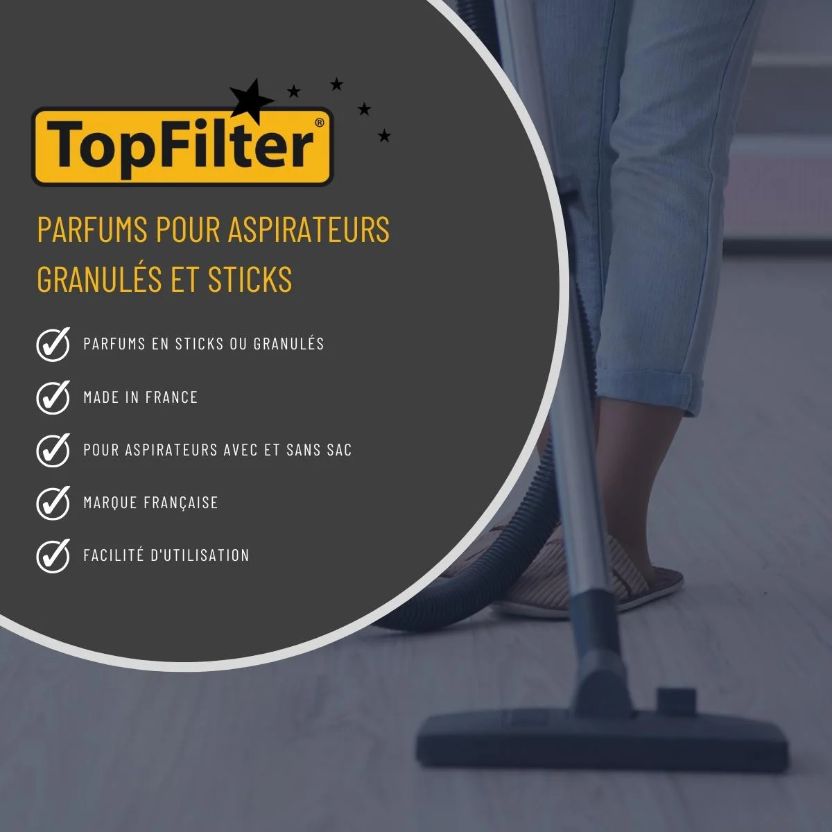 Lot de 5 parfums pour aspirateur en stick senteur citron TopFilter - Image 3