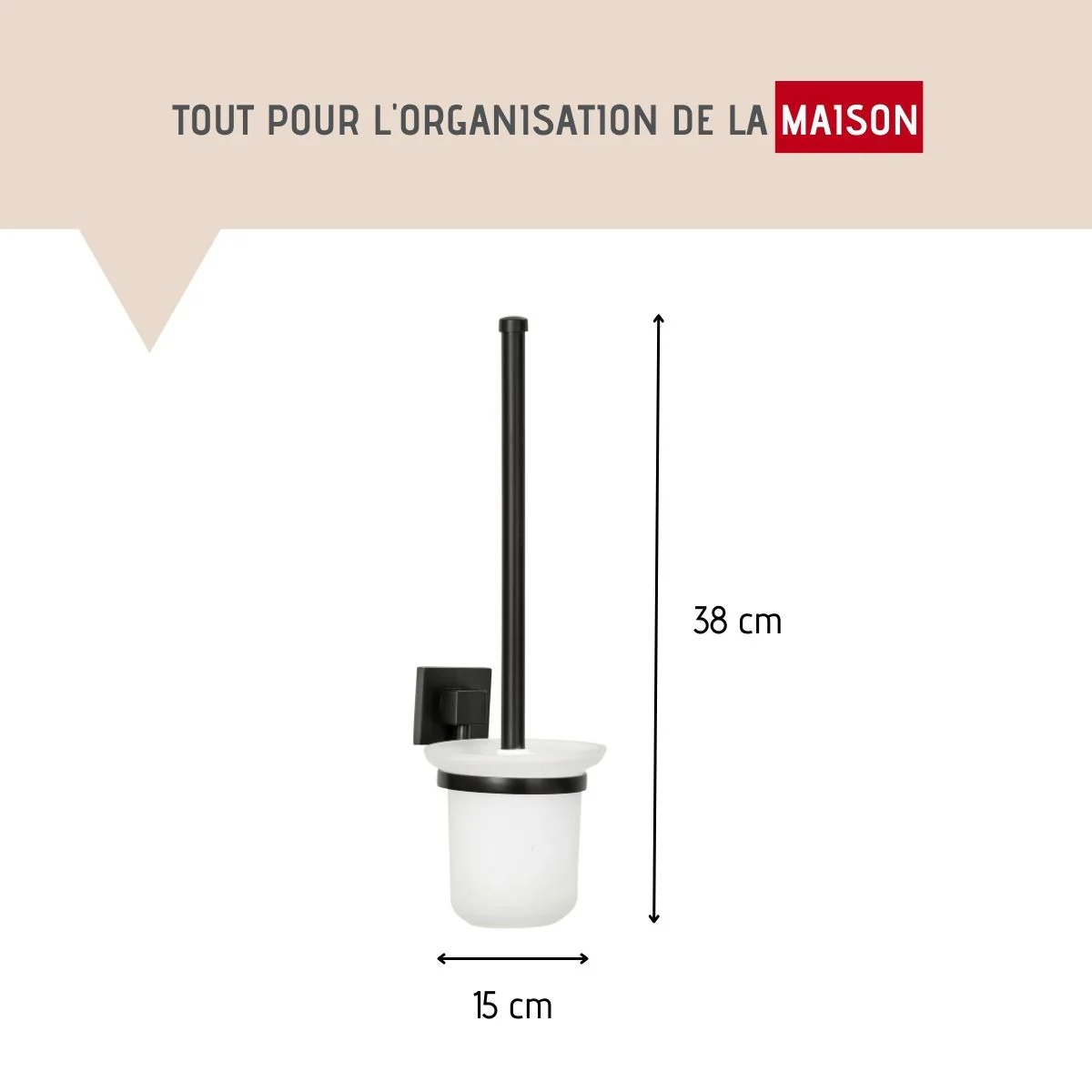Brosse de toilette murale Fackelmann New York - Image 3