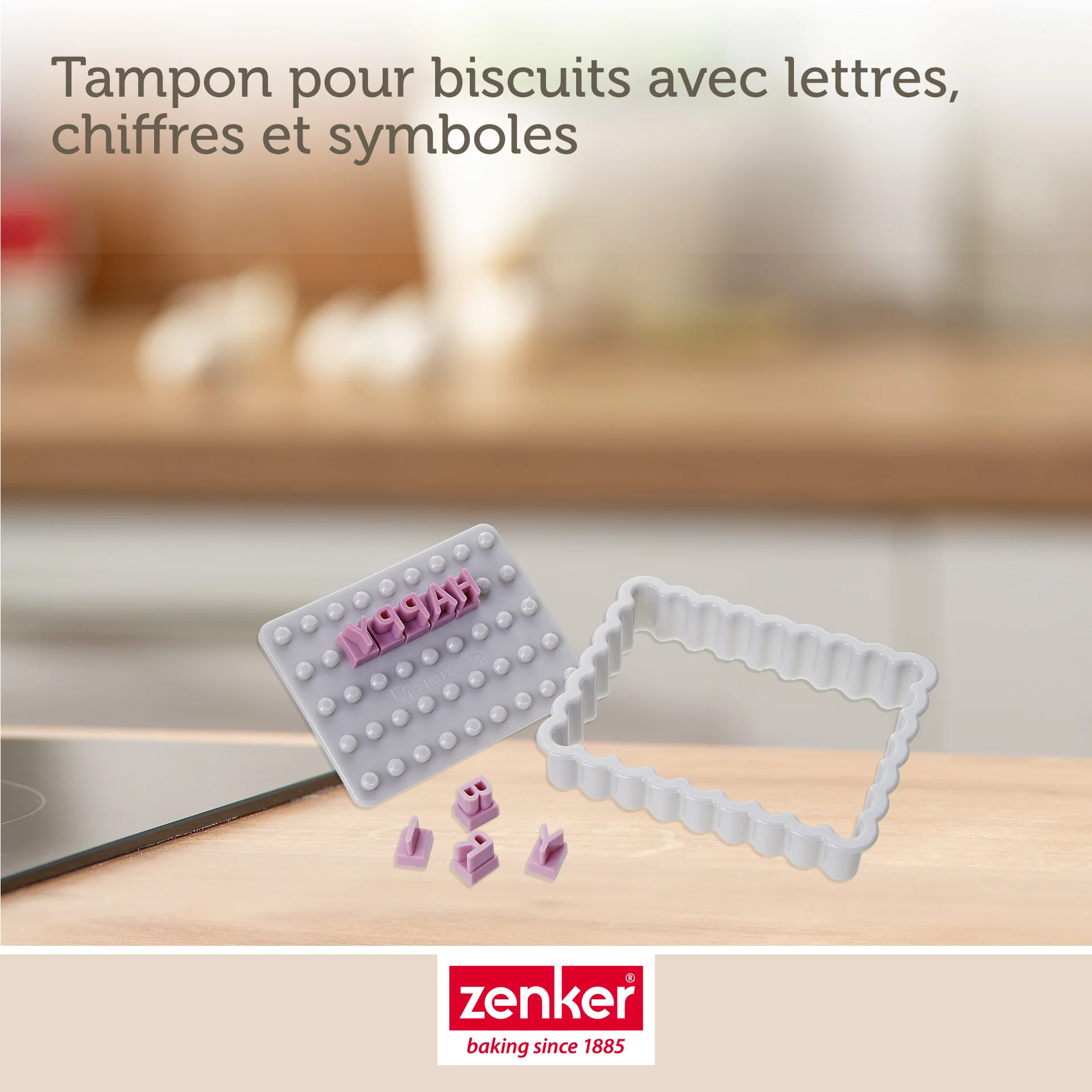 Tampon alphabet pour biscuit Zenker Smart Pastry - Image 4