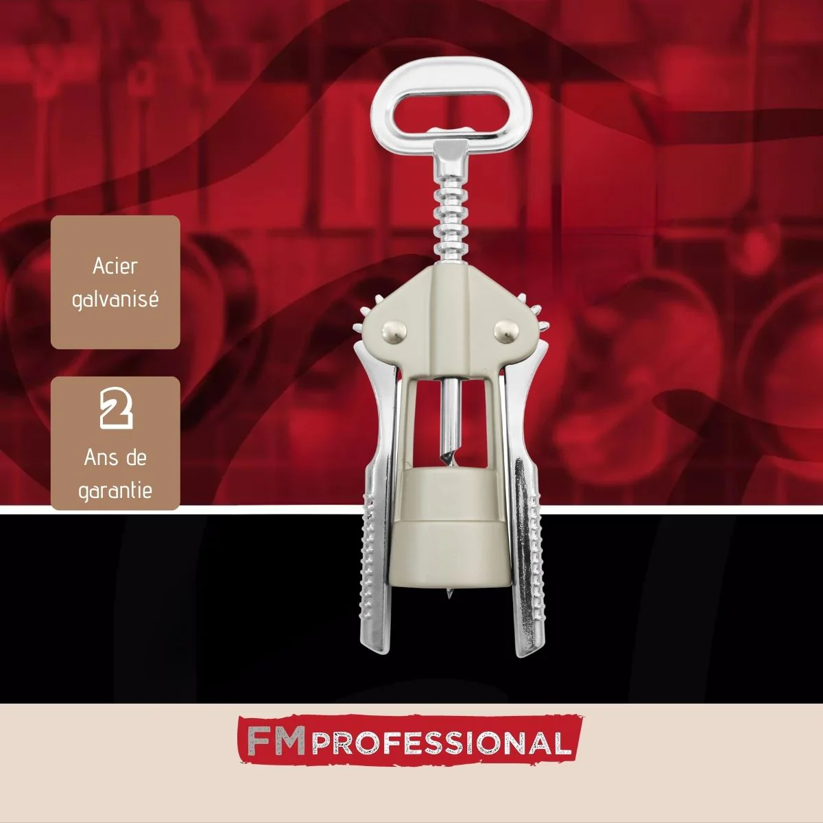Tire bouchon à levier fonction décapsuleur FM Professional Boissons - Image 4
