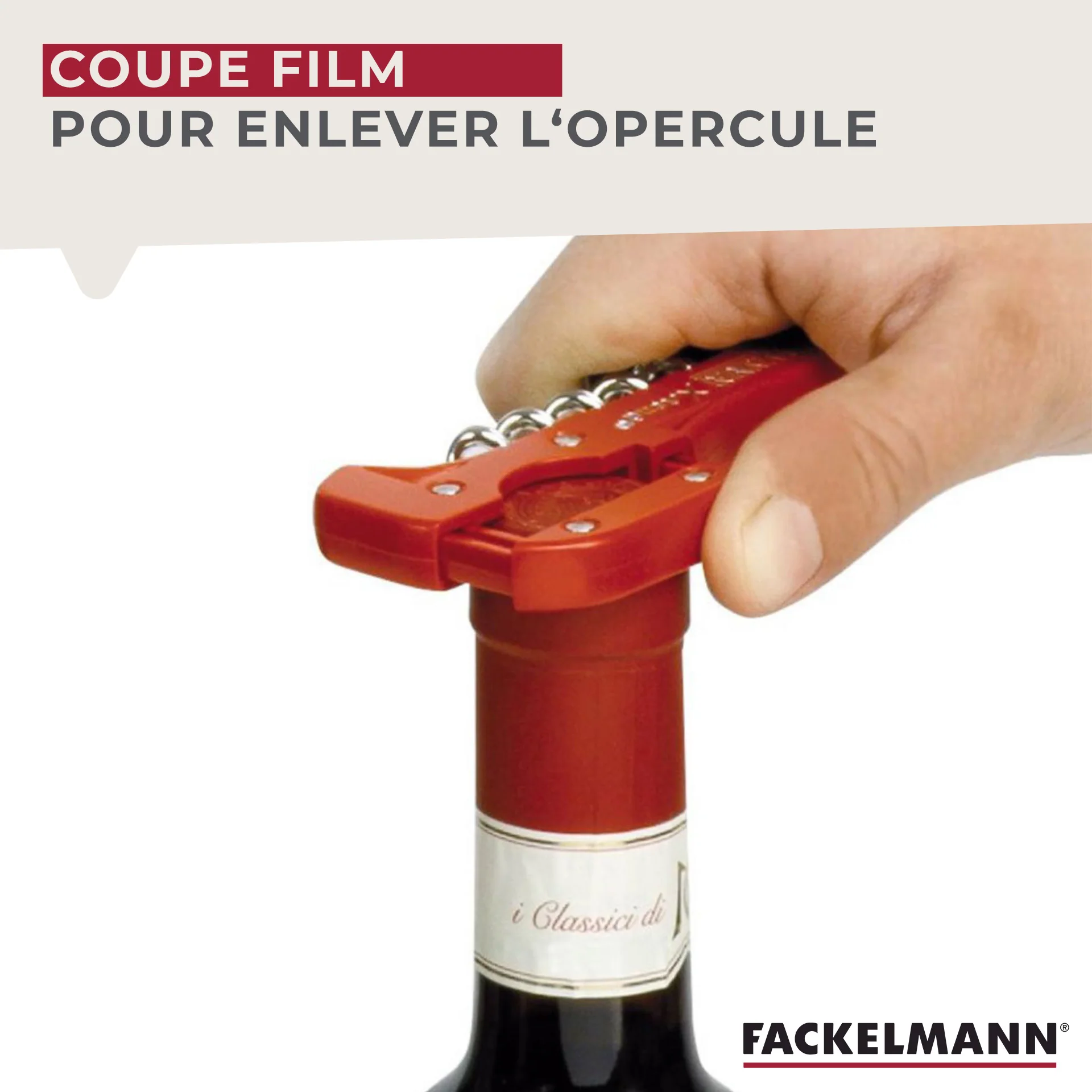 Tire-bouchon décapsuleur 13 cm FM Professional Boissons - Image 3
