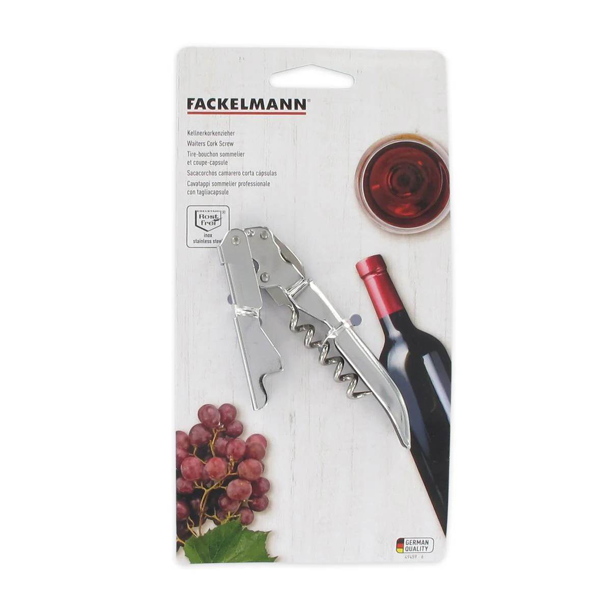 Tire-bouchon limonadier double levier en inox Fackelmann Bar Concept - Image 4
