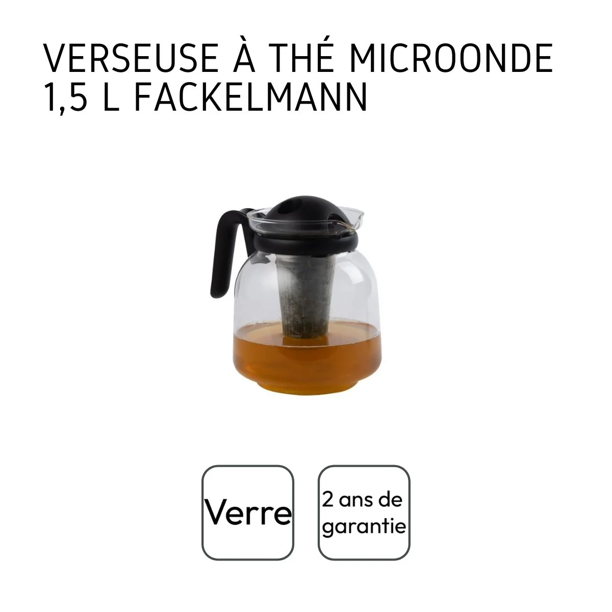Verseuse à thé micro-ondable 1,5 litres Fackelmann - Image 4