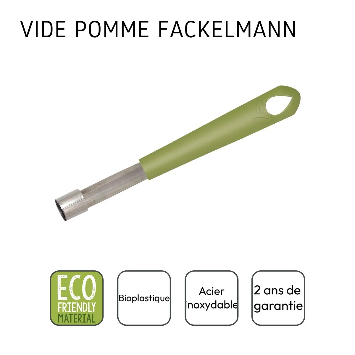 Vide pomme plastique biosourcé Fackelmann Gamme Zéro - Image 4