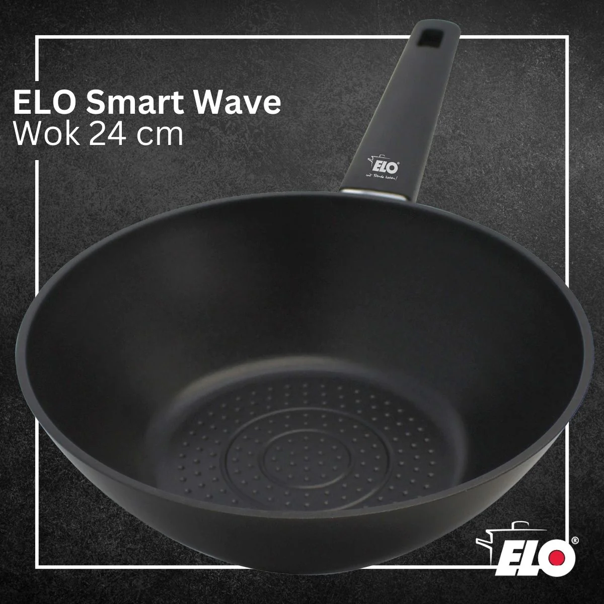 Wok 24 cm antiadhésif sans PFAS Elo Smart Wave - Image 2